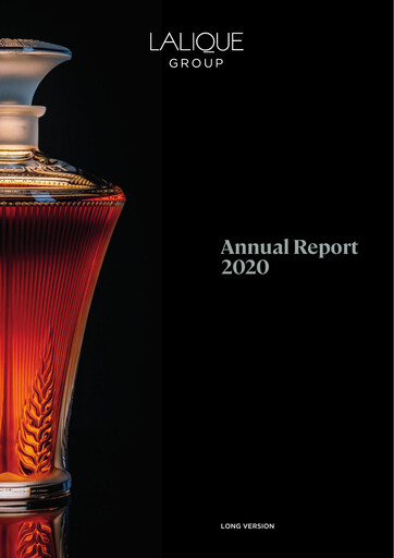 Miniature Lalique Group Rapport annuel 2020