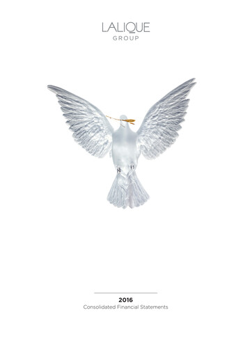 Vorschaubild Lalique Group Finanzmitteilung 2016