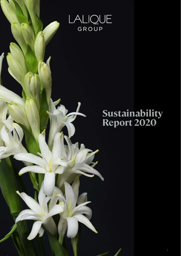 Miniature Lalique Group Rapport de durabilité 2020