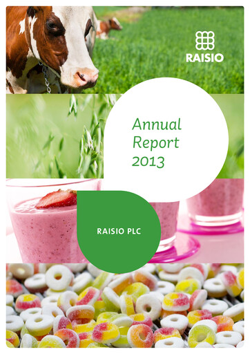 Thumbnail Raisio plc Annual Report 2013