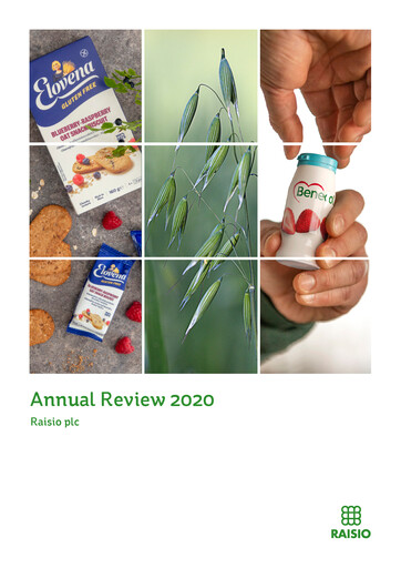 Thumbnail Raisio plc Annual Report 2020