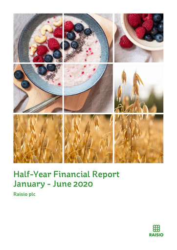 Thumbnail Raisio plc Half-year Report 2020-h1