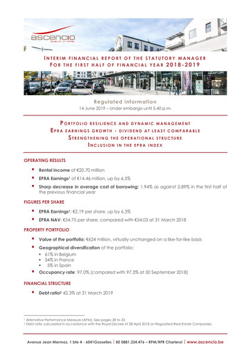 Thumbnail Ascencio Half-year Report 2018-2019-h1