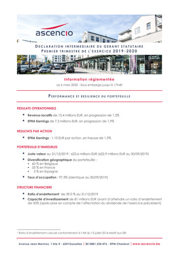 Thumbnail Ascencio Quarterly Report 2019-2020-q1