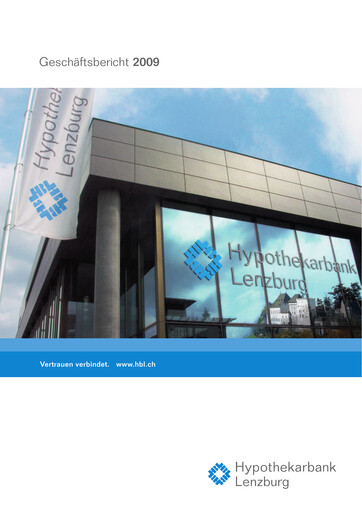 Miniature Hypothekarbank Lenzburg Rapport annuel 2009