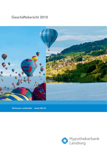 Miniature Hypothekarbank Lenzburg Rapport annuel 2010