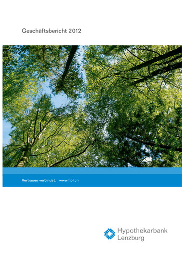 Miniature Hypothekarbank Lenzburg Rapport annuel 2012