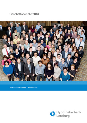 Miniature Hypothekarbank Lenzburg Rapport annuel 2013