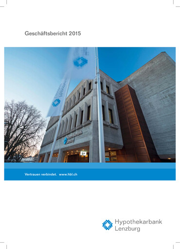 Miniature Hypothekarbank Lenzburg Rapport annuel 2015