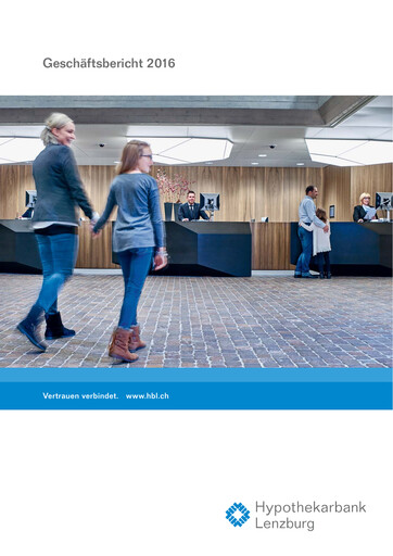 Miniature Hypothekarbank Lenzburg Rapport annuel 2016