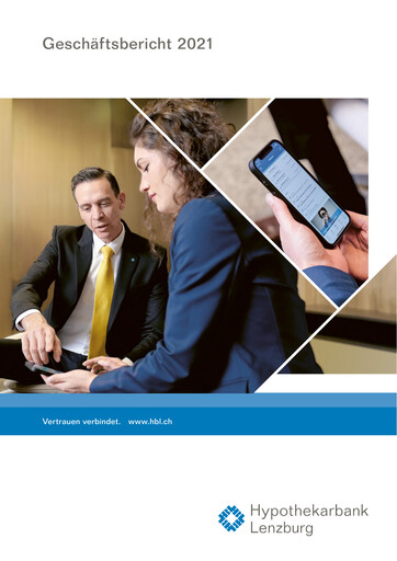 Miniature Hypothekarbank Lenzburg Rapport annuel 2021