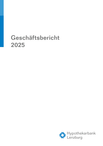 Thumbnail Hypothekarbank Lenzburg Annual Report 2025