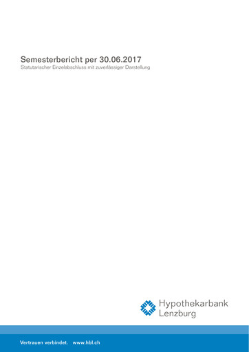 Thumbnail Hypothekarbank Lenzburg Half-year Report 2017-h1