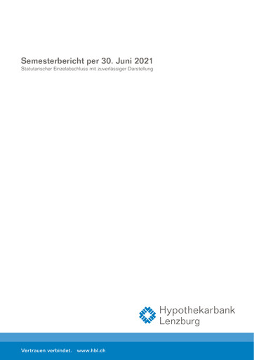 Thumbnail Hypothekarbank Lenzburg Half-year Report 2021-h1