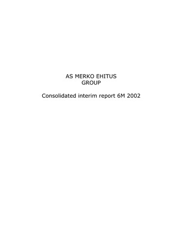 Miniature AS Merko Ehitus Rapport semestriel 2002-h1