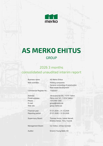 Vorschaubild AS Merko Ehitus Quartalsbericht 2026-q1