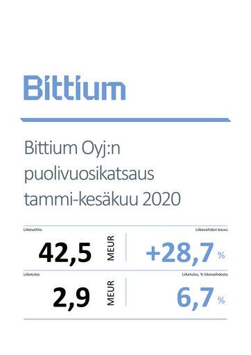 Miniature Bittium Rapport semestriel 2020-h1