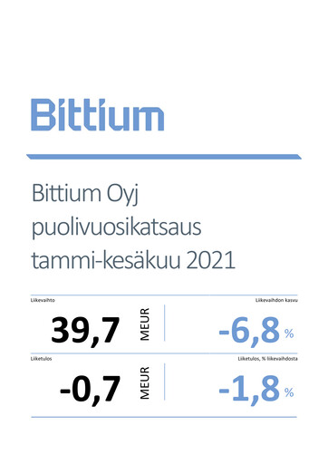 Miniature Bittium Rapport semestriel 2021-h1