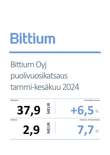 Miniature Bittium Rapport semestriel 2024-h1