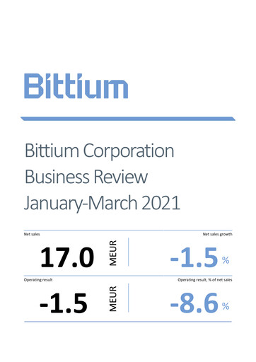 Thumbnail Bittium Quarterly Report 2021-q1