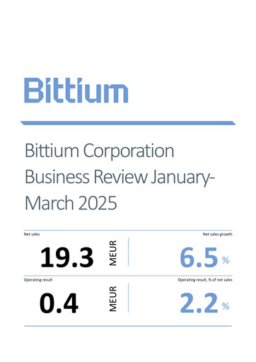 Thumbnail Bittium Quarterly Report 2025-q1