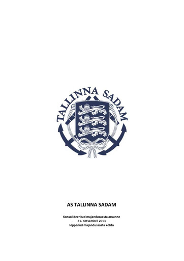 Thumbnail AS Tallinna Sadam Annual Report 2013