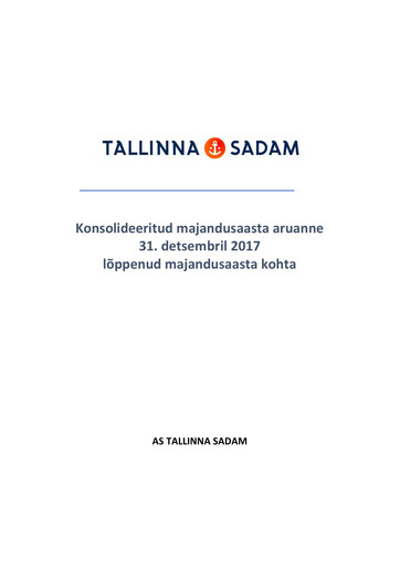 Thumbnail AS Tallinna Sadam Annual Report 2017