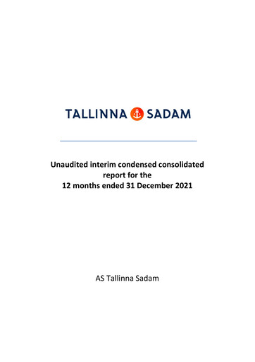 Thumbnail AS Tallinna Sadam Financial Report 2021
