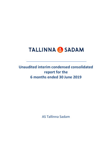 Thumbnail AS Tallinna Sadam Half-year Report 2019-h1