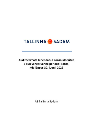 Thumbnail AS Tallinna Sadam Half-year Report 2022-h1