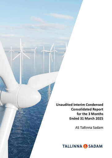 Thumbnail AS Tallinna Sadam Quarterly Report 2025-q1