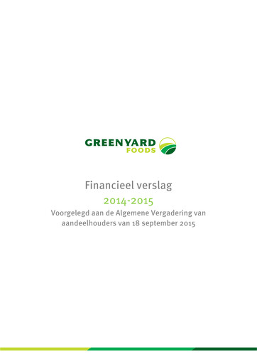 Thumbnail Greenyard Financial Report 2014-2015