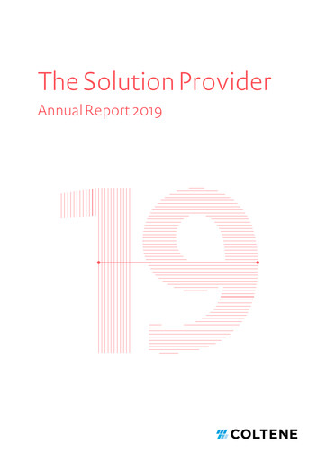 Vorschaubild COLTENE Holding AG Jahresbericht 2019