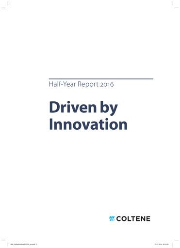 Thumbnail COLTENE Holding AG Half-year Report 2016-h1