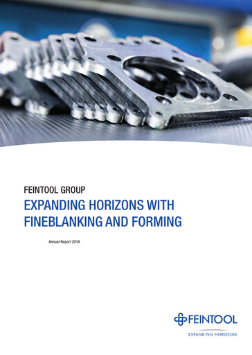 Miniature Feintool International Rapport annuel 2016