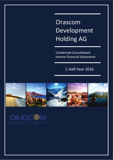 Vorschaubild Orascom Development Halbjahresbericht 2016-h1