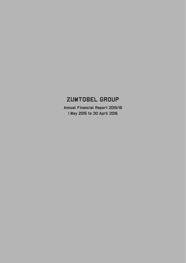 Thumbnail Zumtobel Group Financial Statement 2015-2016