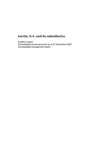 Thumbnail izertis Annual Report 2025