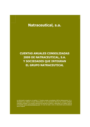 Thumbnail Laboratorio Reig Jofre Financial Statement 2009