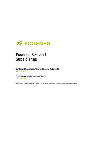 Miniature Ecoener Rapport semestriel 2023-h1