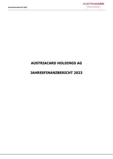 Thumbnail Austriacard Holdings Financial Report 2023