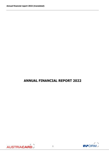 Thumbnail Austriacard Holdings Financial Statement 2022