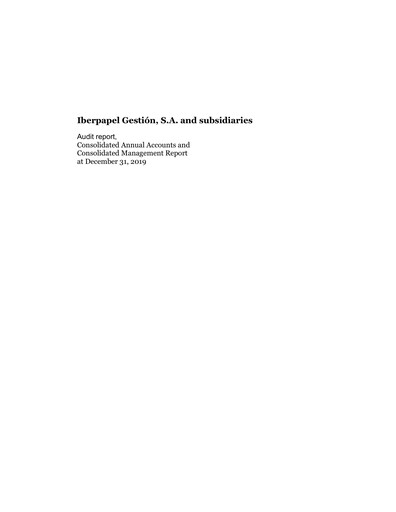 Thumbnail Iberpapel Gestión Financial Statement 2019