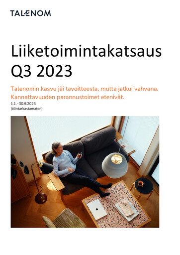 Miniature Talenom Rapport trimestriel 2023-q3