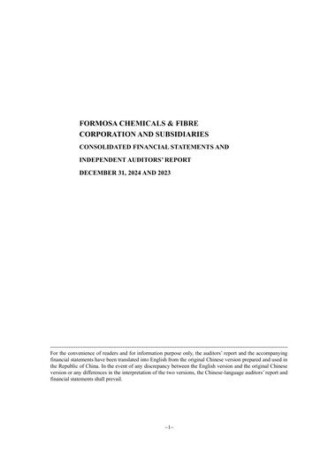 Thumbnail Formosa Chemicals & Fibre Financial Statement 2024