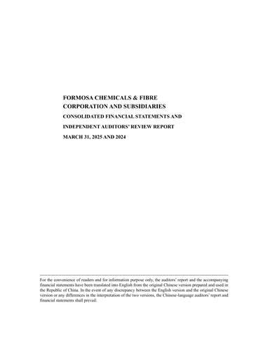 Thumbnail Formosa Chemicals & Fibre Quarterly Report 2025-q1