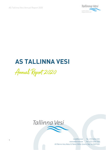 Thumbnail AS Tallinna Vesi Annual Report 2020