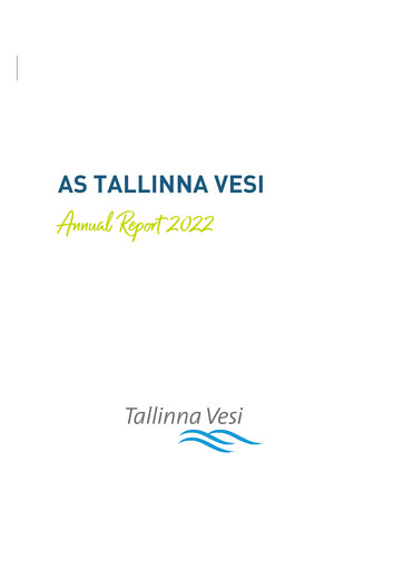 Thumbnail AS Tallinna Vesi Annual Report 2022