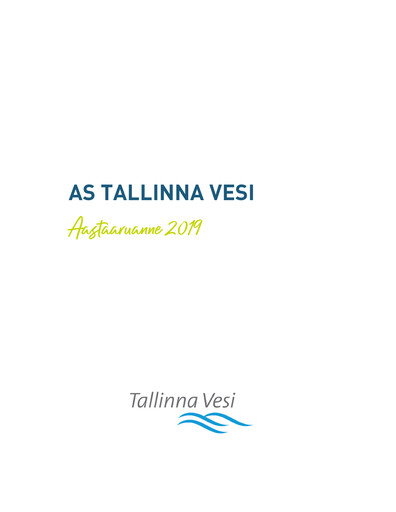 Thumbnail AS Tallinna Vesi Annual Report 2019