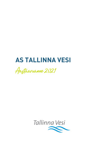 Thumbnail AS Tallinna Vesi Annual Report 2021